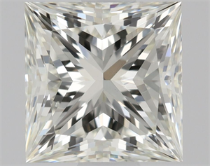 Picture of Natural Diamond 0.70 Carats, Princess with  Cut, J Color, VS1 Clarity and Certified by GIA