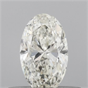 Natural Diamond 0.41 Carats, Oval with  Cut, I Color, SI2 Clarity and Certified by IGI