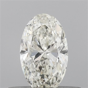 Picture of Natural Diamond 0.41 Carats, Oval with  Cut, I Color, SI2 Clarity and Certified by IGI