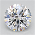 Lab Grown Diamond 2.36 Carats, Round with Excellent Cut, D Color, VVS1 Clarity and Certified by GIA