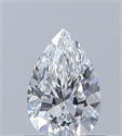 Diamante Natural 0.50 quilates, De pera , Color D, claridad VVS2 y certificado GIA