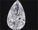 Natural Diamond 5.03 Carats, Pear with  Cut, D Color, FL Clarity and Certified by GIA