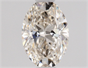 Natural Diamond 0.60 Carats, Oval with  Cut, I Color, VS2 Clarity and Certified by GIA