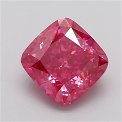 Picture of Lab Grown Diamond 2.00 Carats, CUSHION MODIFIED with  Cut, Fancy Vivid Pink Color, VS1 Clarity and Certified by IGI