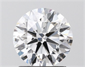 Lab Grown Diamond 1.50 Carats, Round with Ideal Cut, D Color, VVS2 Clarity and Certified by IGI