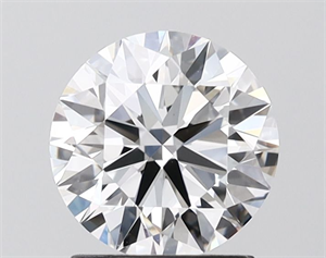 Picture of Lab Grown Diamond 1.50 Carats, Round with Ideal Cut, D Color, VVS2 Clarity and Certified by IGI