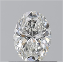 Natural Diamond 0.50 Carats, Oval with  Cut, G Color, VVS2 Clarity and Certified by GIA