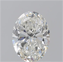 Natural Diamond 0.90 Carats, Oval with  Cut, G Color, VVS2 Clarity and Certified by GIA