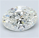 Diamante Natural 3.21 quilates, Ovalado , Color H, claridad SI2 y certificado GIA