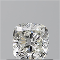 Natural Diamond 0.50 Carats, Cushion with  Cut, I Color, VS1 Clarity and Certified by GIA