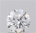 Lab Grown Diamond 1.07 Carats, Round with Ideal Cut, D Color, VVS1 Clarity and Certified by IGI