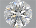 Natural Diamond 2.50 Carats, Round with Excellent Cut, H Color, SI2 Clarity and Certified by GIA