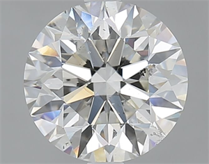 Foto Diamante Natural 2.50 quilates, Redondo , Color H, claridad SI2 y certificado GIA de