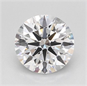 Lab Grown Diamond 1.03 Carats, Round with Ideal Cut, D Color, VVS2 Clarity and Certified by IGI