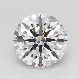 Picture of Lab Grown Diamond 1.03 Carats, Round with Ideal Cut, D Color, VVS2 Clarity and Certified by IGI