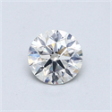 Diamante Natural 0.57 quilates, Redondo , Color I, claridad SI1 y certificado GIA