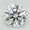 Del inventario de diamantes de laboratorio, 5.01 quilates, Redondo , Color D, claridad FL y certificado GIA