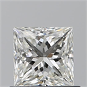 Natural Diamond 0.72 Carats, Princess with  Cut, J Color, VVS1 Clarity and Certified by GIA