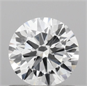 Lab Grown Diamond 0.72 Carats, Round with Excellent Cut, D Color, VVS2 Clarity and Certified by IGI