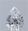 Diamante Natural 0.50 quilates, De pera , Color D, claridad SI1 y certificado GIA