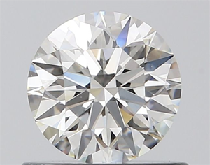 Picture of Natural Diamond 0.61 Carats, Round with Excellent Cut, I Color, VS1 Clarity and Certified by GIA