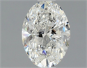 Natural Diamond 0.90 Carats, Oval with  Cut, G Color, SI2 Clarity and Certified by GIA