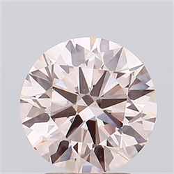Picture of Lab Grown Diamond 2.46 Carats, Round with Ideal Cut, Fancy Pink Color, VS2 Clarity and Certified by IGI
