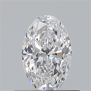 Picture of Natural Diamond 0.50 Carats, Oval with  Cut, D Color, VVS1 Clarity and Certified by GIA
