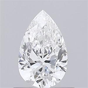 Foto Diamante Natural 0.50 quilates, De pera , Color F, claridad SI2 y certificado GIA de