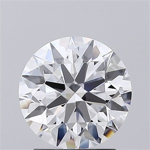 Picture of Lab Grown Diamond 2.06 Carats, Round with Ideal Cut, D Color, IF Clarity and Certified by IGI