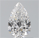 Natural Diamond 0.60 Carats, Pear with  Cut, E Color, VVS2 Clarity and Certified by GIA