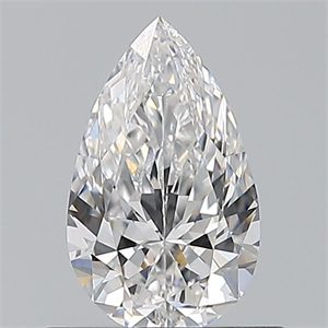 Picture of Natural Diamond 0.60 Carats, Pear with  Cut, E Color, VVS2 Clarity and Certified by GIA