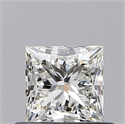 Natural Diamond 0.60 Carats, Princess with  Cut, I Color, VVS2 Clarity and Certified by GIA
