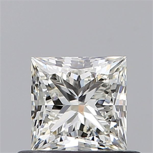Picture of Natural Diamond 0.60 Carats, Princess with  Cut, I Color, VVS2 Clarity and Certified by GIA