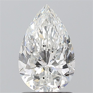 Picture of Natural Diamond 1.20 Carats, Pear with  Cut, F Color, SI2 Clarity and Certified by GIA