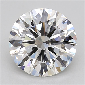 Picture of Lab Grown Diamond 5.57 Carats, Round with Ideal Cut, E Color, VVS2 Clarity and Certified by IGI