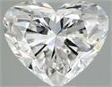 Natural Diamond 0.40 Carats, Heart with  Cut, E Color, VS2 Clarity and Certified by GIA