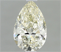 Natural Diamond 0.50 Carats, Pear with  Cut, J Color, VVS2 Clarity and Certified by IGI