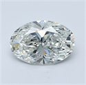 Natural Diamond 1.01 Carats, Oval with  Cut, D Color, VS2 Clarity and Certified by GIA