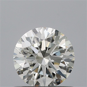 Picture of Natural Diamond 0.61 Carats, Round with Excellent Cut, H Color, VVS1 Clarity and Certified by IGI