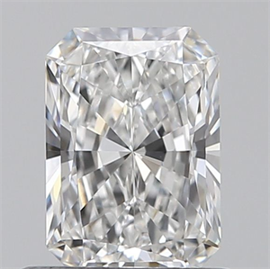 Picture of Natural Diamond 0.72 Carats, Radiant with  Cut, F Color, VVS1 Clarity and Certified by GIA