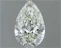 Natural Diamond 0.63 Carats, Pear with  Cut, I Color, VVS2 Clarity and Certified by IGI