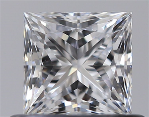 Foto Diamante Natural 0.53 quilates, Princesa , Color D, claridad VS2 y certificado GIA de