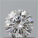 Natural Diamond 0.40 Carats, Round with Excellent Cut, F Color, VVS1 Clarity and Certified by GIA