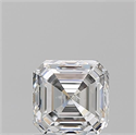 Natural Diamond 1.01 Carats, Asscher with  Cut, E Color, SI2 Clarity and Certified by GIA