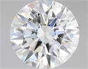 Lab Grown Diamond 2.91 Carats, Round with Ideal Cut, D Color, VS1 Clarity and Certified by IGI