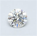 Diamante Natural 0.52 quilates, Redondo , Color E, claridad SI1 y certificado GIA