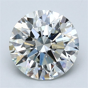 Picture of Natural Diamond 2.01 Carats, Round with Excellent Cut, H Color, SI1 Clarity and Certified by GIA