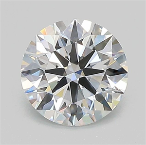 Picture of Lab Grown Diamond 1.08 Carats, Round with Ideal Cut, D Color, VVS2 Clarity and Certified by IGI