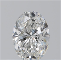 Natural Diamond 0.50 Carats, Oval with  Cut, F Color, VS2 Clarity and Certified by GIA